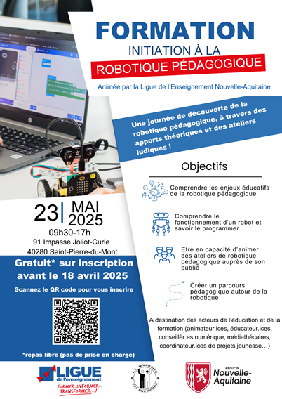 Formation robotique pédagogique 23 mai 25