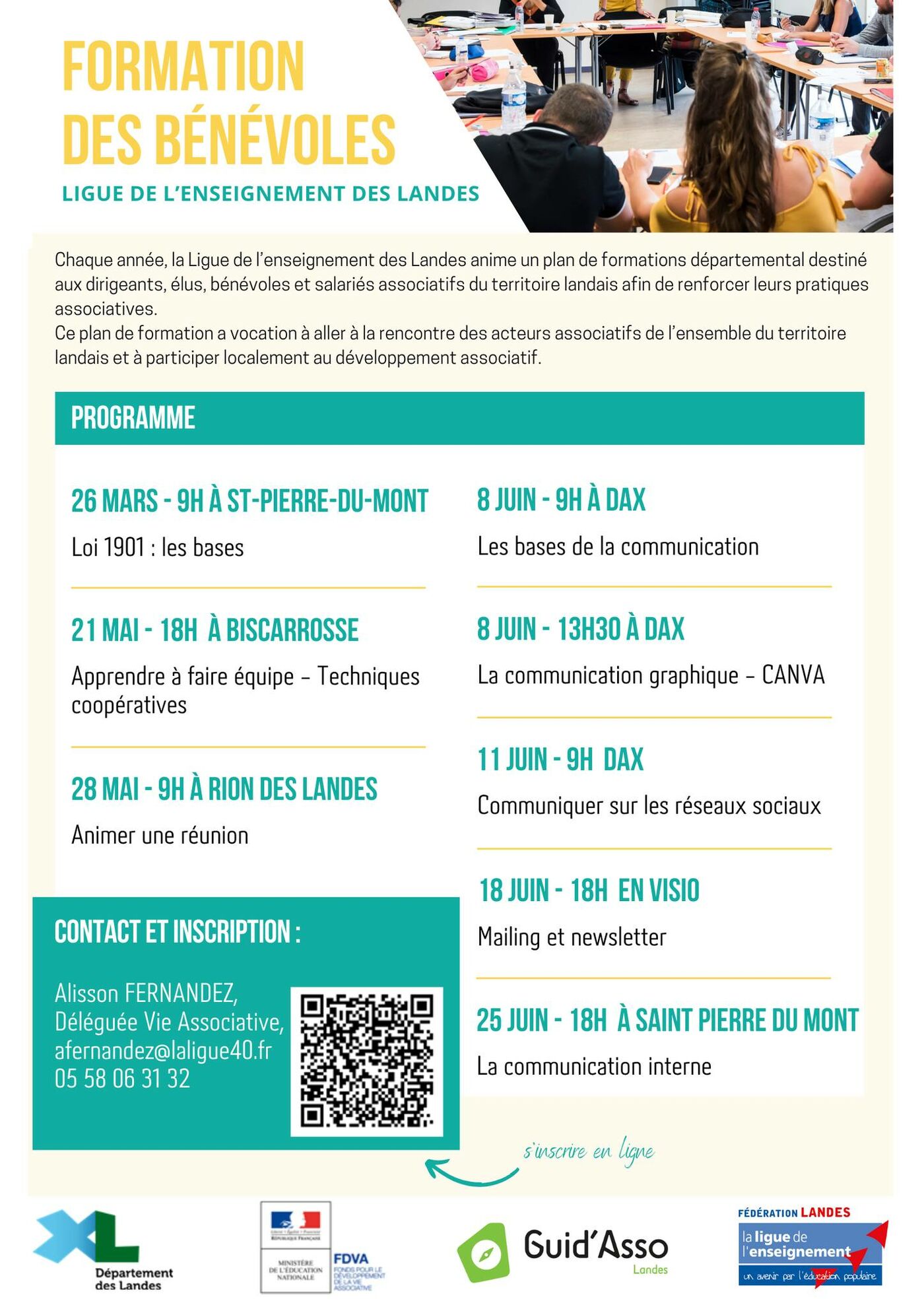 Formations bénévoles